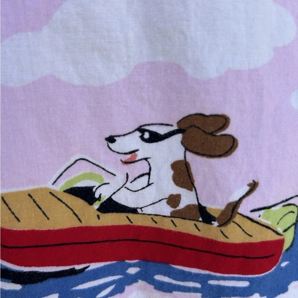 Nick & Nora Pink Novelty Print Cotton Lounge Pants - Picture 10 of 11